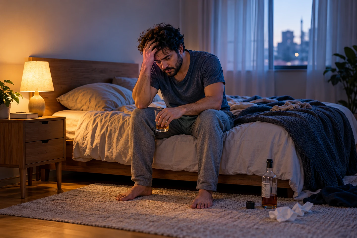 Depressão e álcool: alívio curto, piora e risco